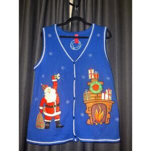 Ugly Christmas Sweater Xmas Vest Size Medium